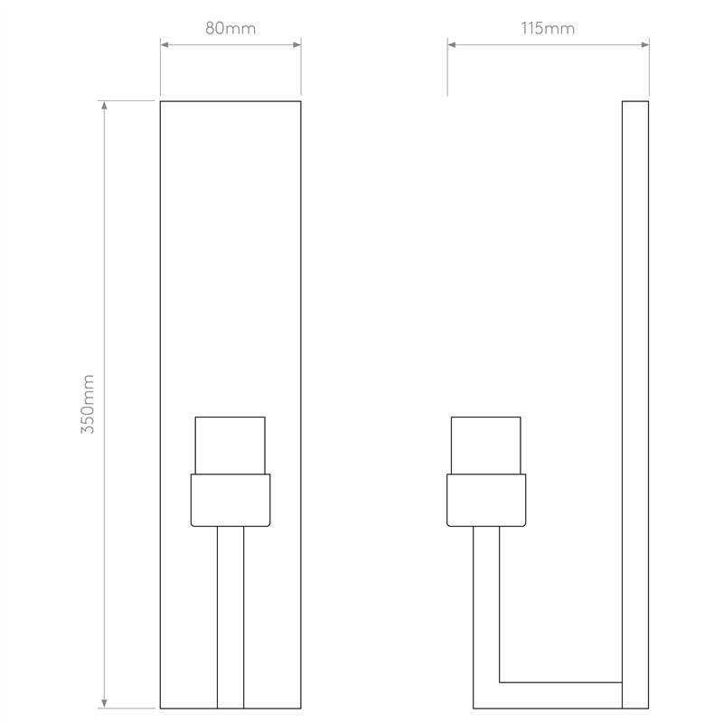 Astro Riva 350 | Wandlampe