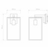 Astro Box Lantern 350 | Wandlampe
