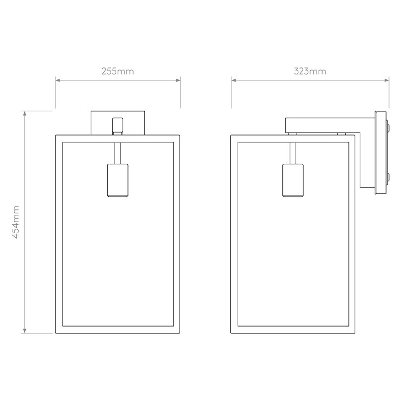 Astro Box Lantern 450 | Wandlampe