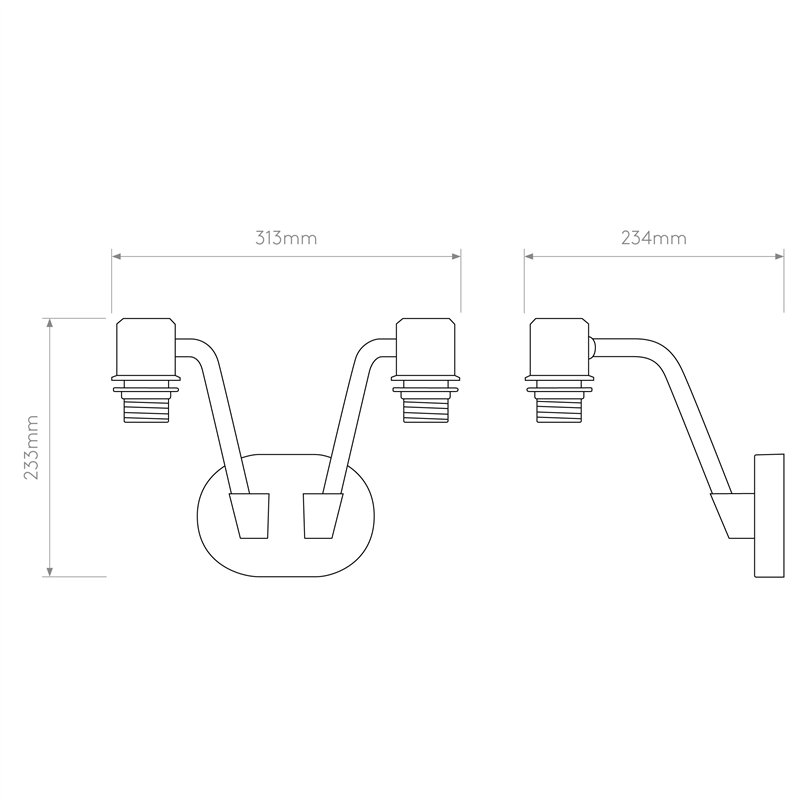 Astro Edward Twin | Wall lamp