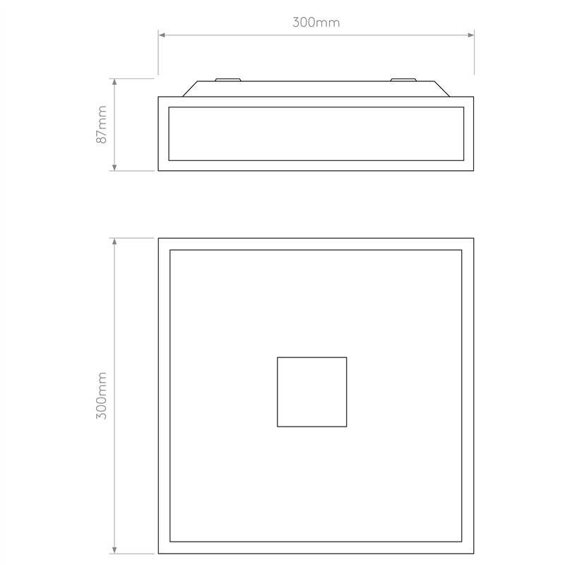 Astro Mashiko Classic 300 Square | Ceiling lamp