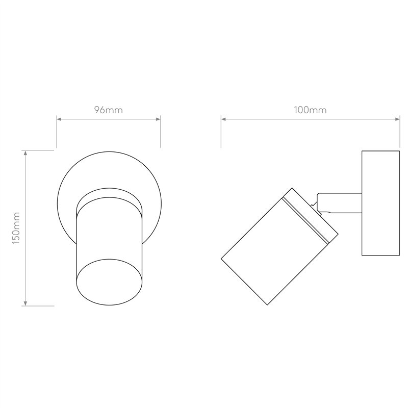 Astro Dartmouth Spot Single | Wall lamp