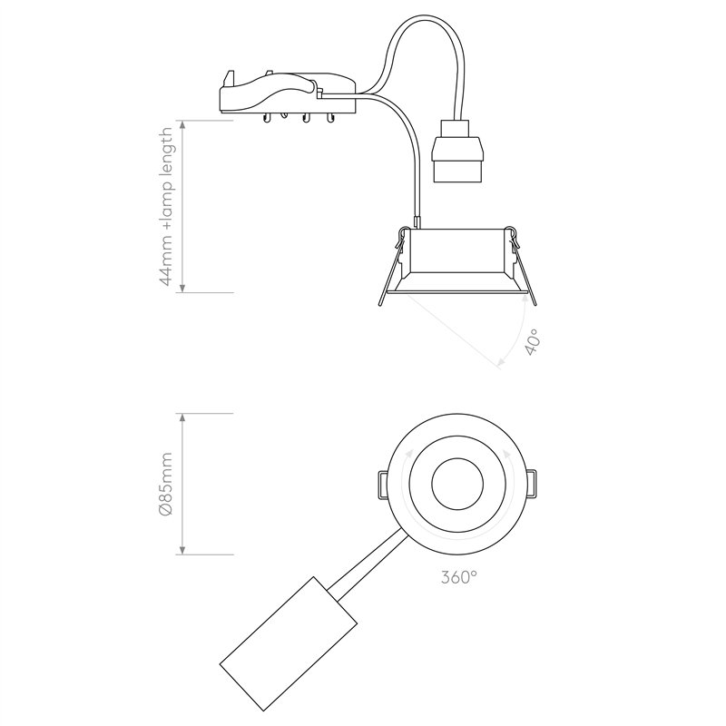 Astro Minima Round Adjustable | Recessed spot