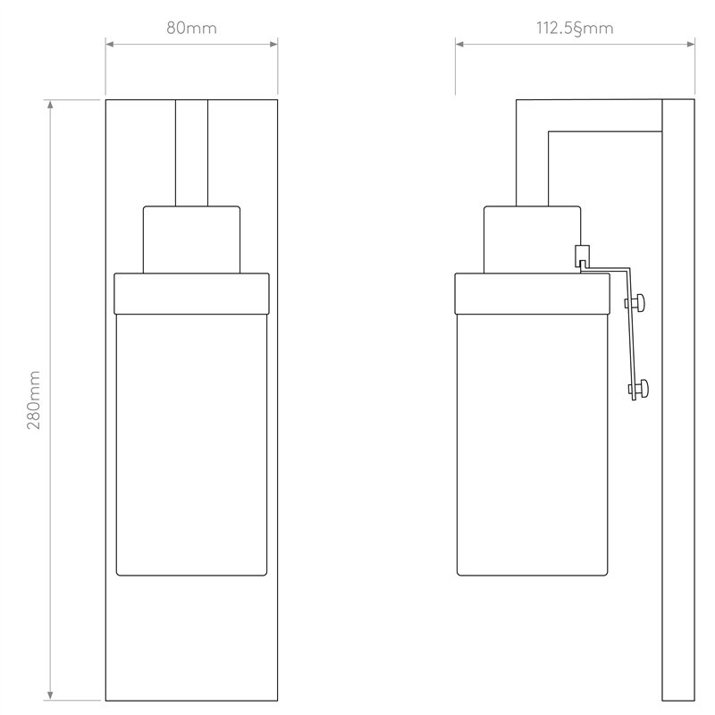 Astro Lago 280 | Wall lamp