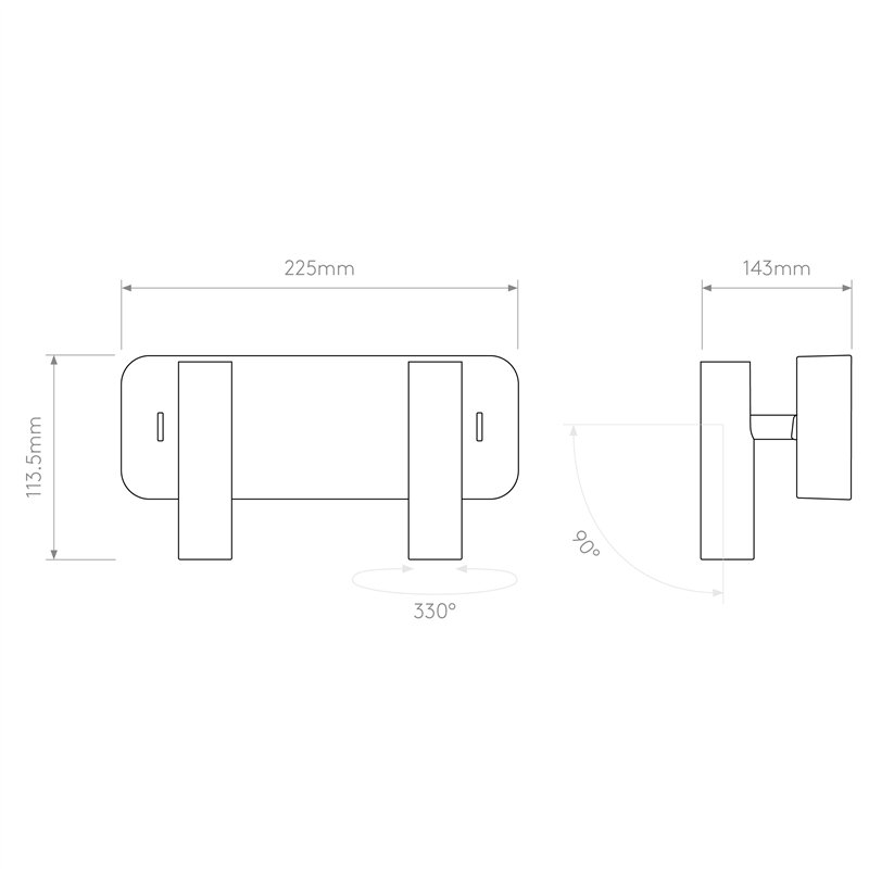 Astro Enna Twin | Wall lamp