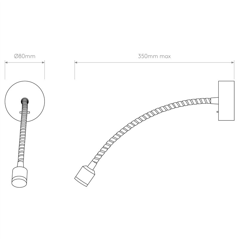 Astro Fosso Switched LED | Wandlampe