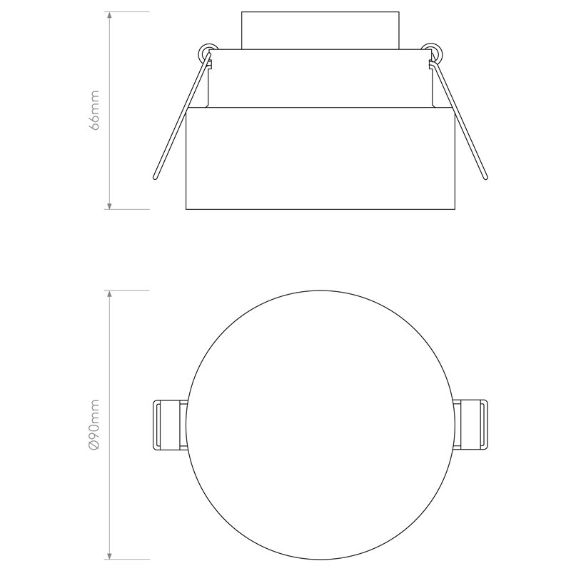 Astro Vancouver Round 90 LED | Recessed spot