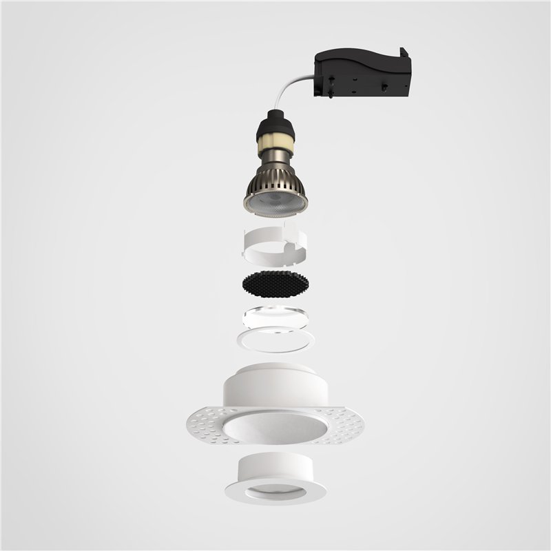 Astro Trimless Slimline Round Fixed Fire-Rated IP65 | Recessed spot