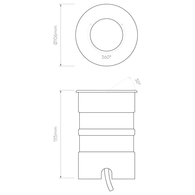Astro Cromarty 100 | Bodemlampe