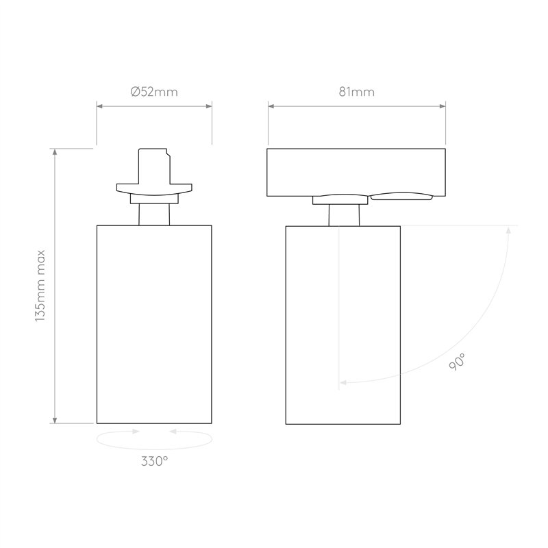 Astro Can 50 Track | Track lighting fixture