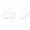 Astro Bayville Twin Spot | Wall lamp