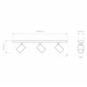 Astro Ascoli Triple Bar | Ceiling lamp