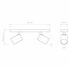 Astro Ascoli Twin | Ceiling lamp