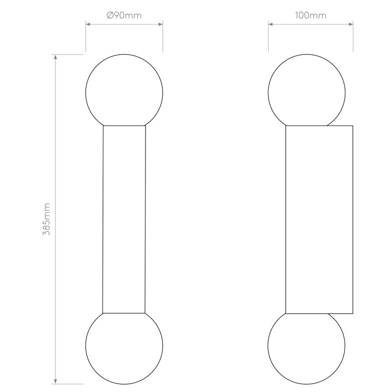 Astro Ortona Twin | Wall lamp