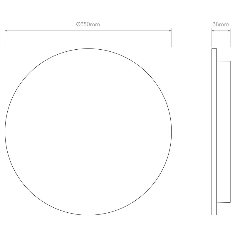 Astro Eclipse Round 350 | Wall lamp