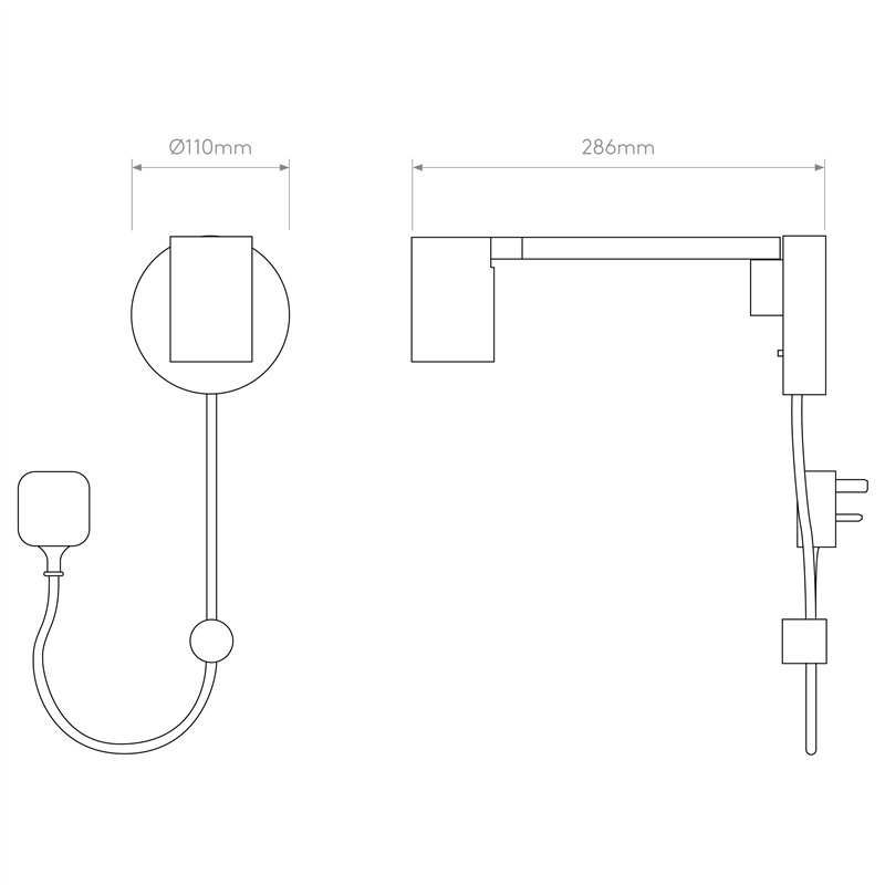 Astro Ascoli Swing Plug In | Wall lamp