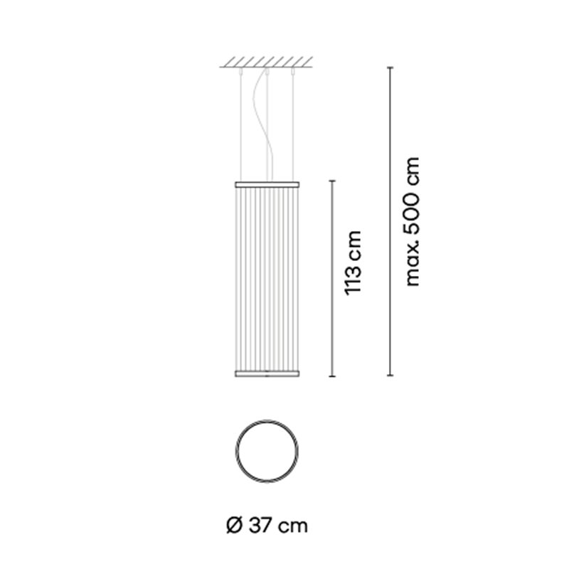 Vibia Array Ø 37 cm - 113 cm - 1805 suspension lamp
