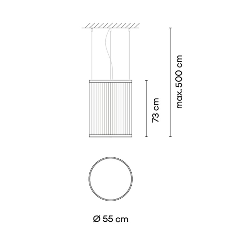 Vibia Array Ø 55 cm - 73 cm - 1815 suspension lamp