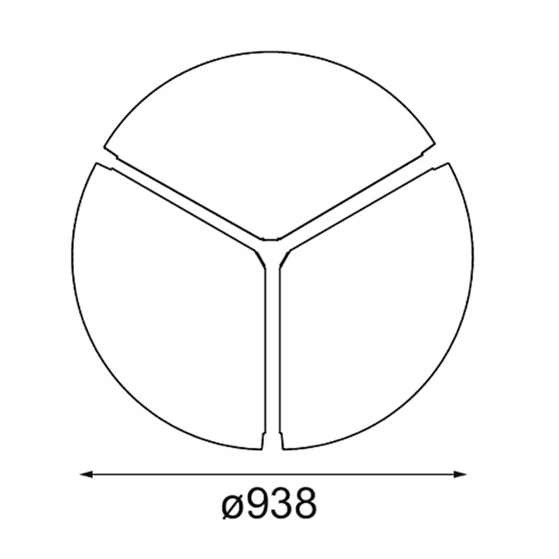 Modular Cover Plate Flat Moon 950