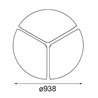 Modular Cover Plate Flat Moon 950