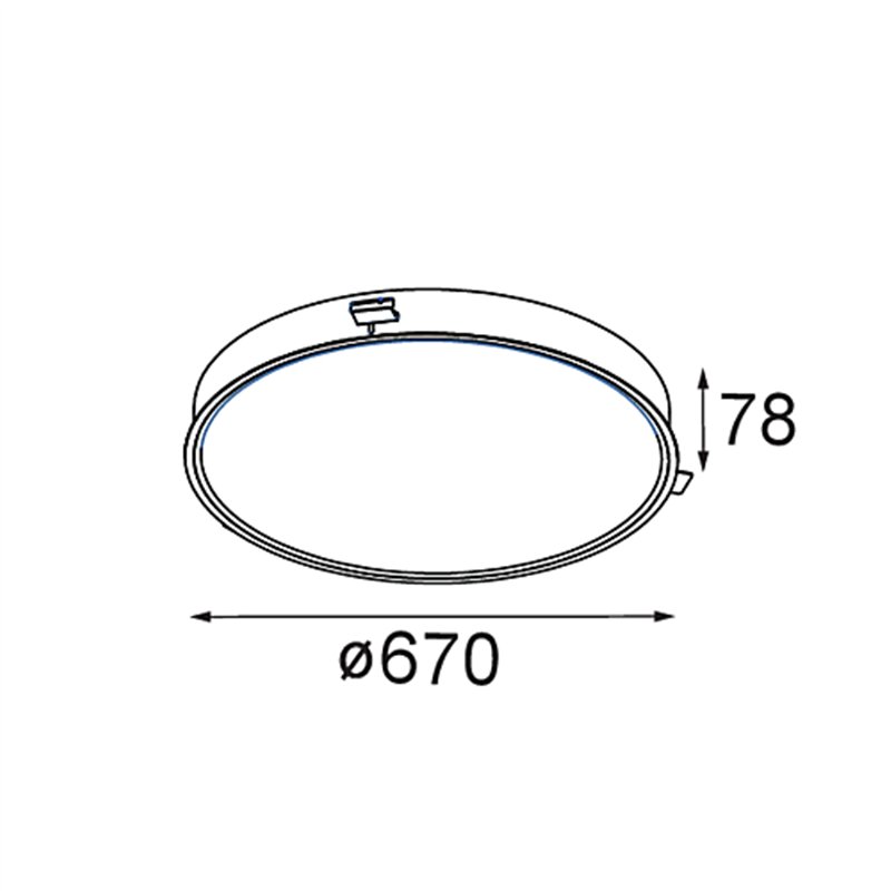 Modular Flat Moon Recessed 670 1x LED DI | Recessed spot