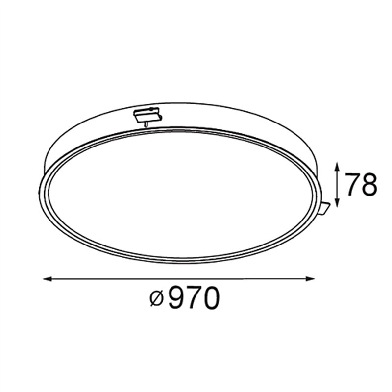 Modular Flat Moon Recessed 970 1x LED DI | Recessed spot