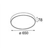 Modular Flat Moon Surface 650 1x LED DI | Ceiling lamp