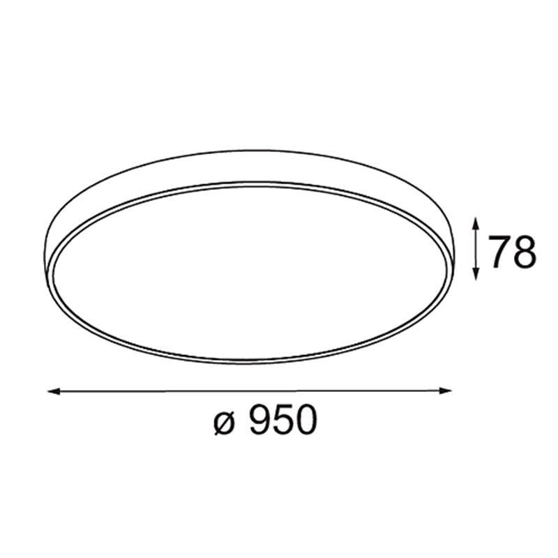 Modular Flat Moon Suspended Up/Down 950 2x LED DI | Hängelampe