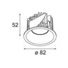 Modular Smart Lotis Recessed 82 Outdoor 1x IP55 LED DE | Recessed spot