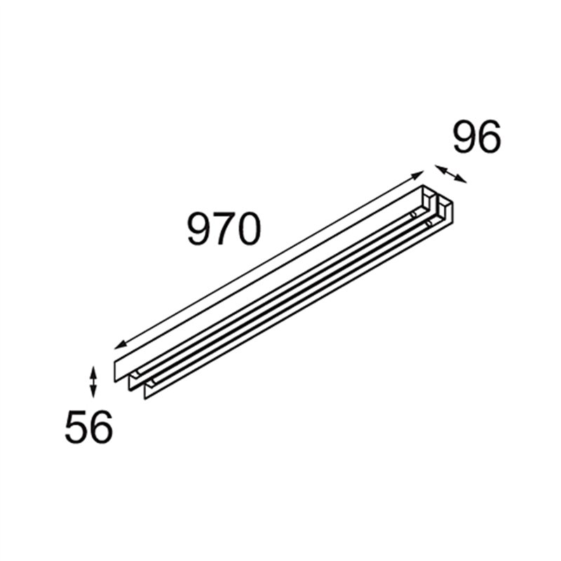 Modular United Surface 974 2x LED DI | Ceiling lamp / Wall lamp
