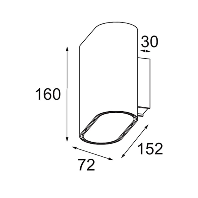 Modular Duell Wall Up/Down 2x LED DI | Wandlampe