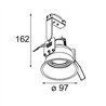 Modular Lotis Round Recessed Adjustable 97 1x GU10 | Recessed spot