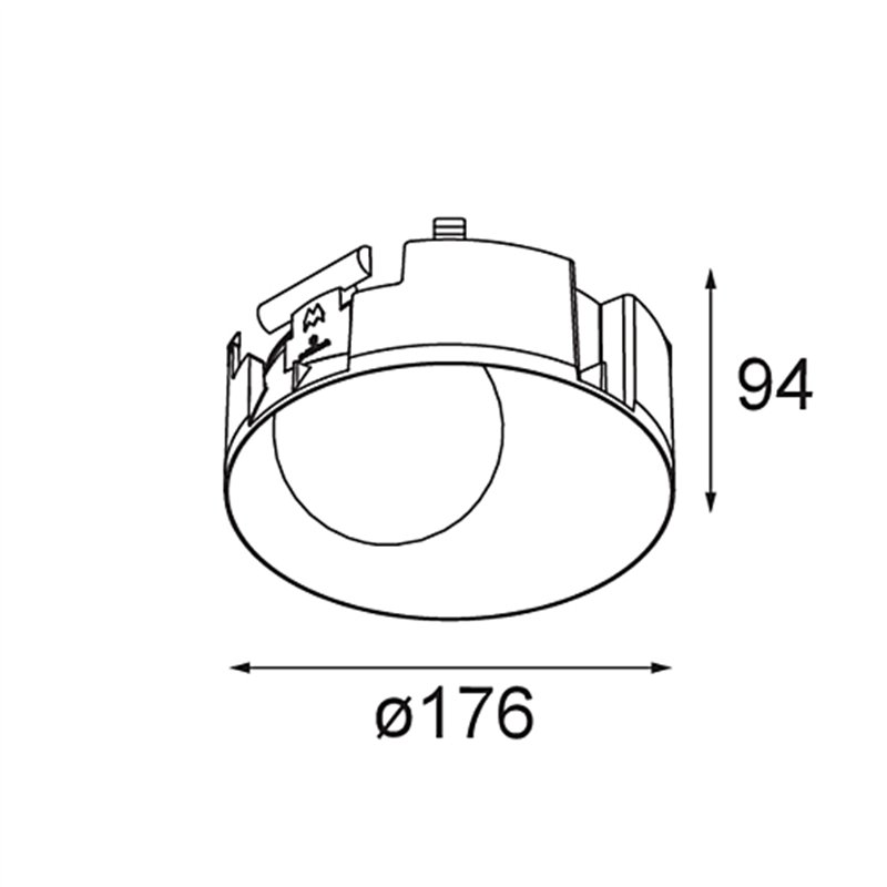 Modular Shellby Recessed Trimless 176 1x IP55 LED DE | Recessed spot