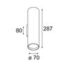 Modular Nude Wall Up/Down 70 2x PAR20 E27 | Wall lamp