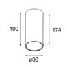Modular Smart Tube Wall 82 XL 1x 1800-3000K WD DI 350mA | Wall lamp