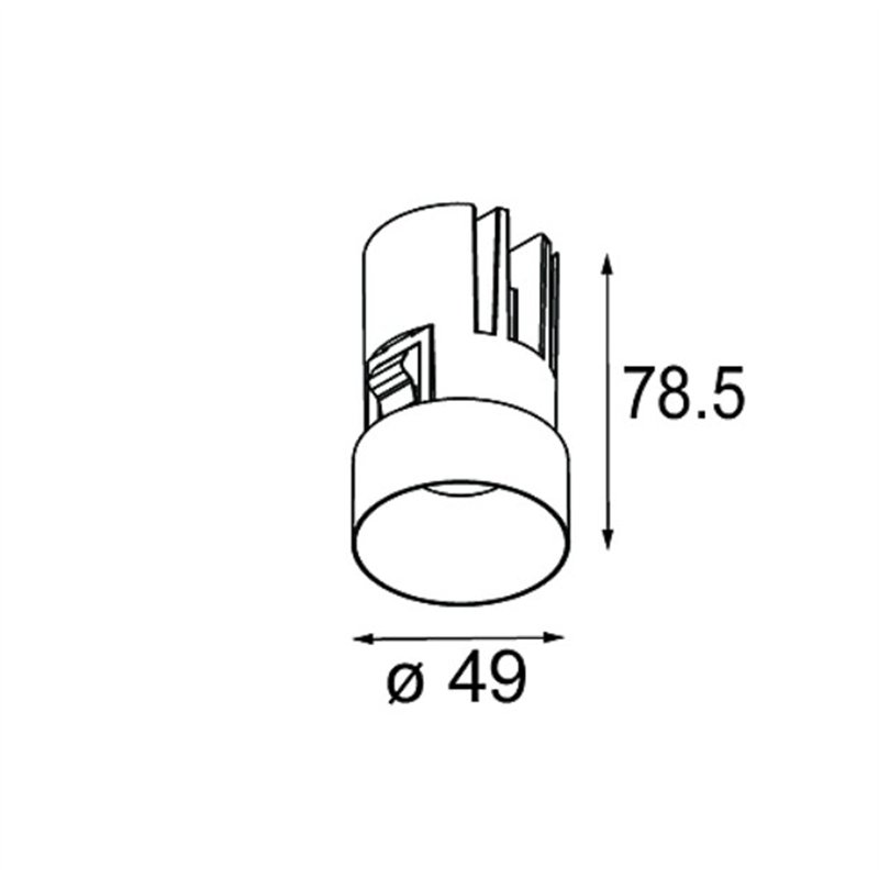 Modular Minude Recessed Trimless 49 1x IP54 LED DE | Einbauspot