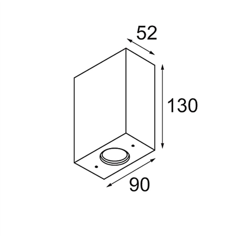 Modular Sulfer Wall Up/Down 2x IP54 LED DI | Wall lamp