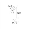 Modular Lowieze Surface 70 Low 1x IP54 LED DI | Ceiling lamp / Wall lamp / Floor lamp
