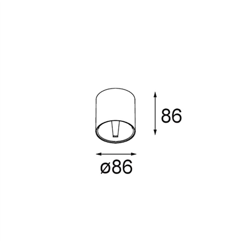 Modular Smart Tube Surface 82 S 1x DE | Ceiling lamp