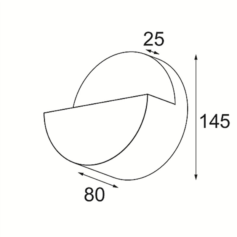 Modular Impulse Round Wall 1x IP44 LED DE | Wandlampe