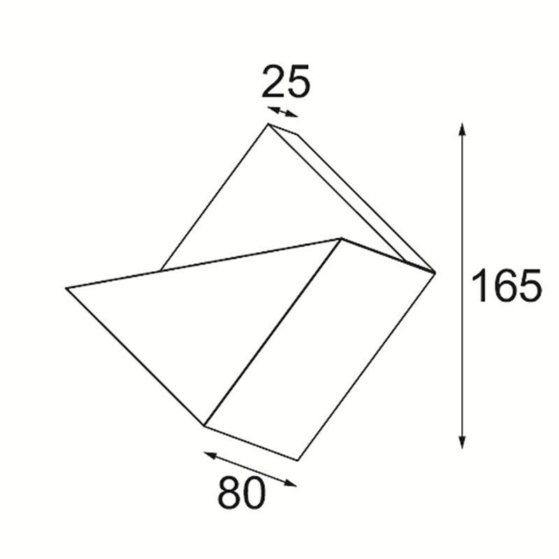 Modular Impulse Square Wall 1x IP44 LED DE | Wall lamp