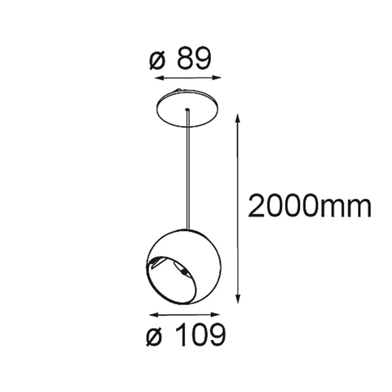 Modular Marbul Suspended Adjustable 109 1x LED DE | Suspension lamp