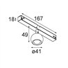 Modular Marbulito Track 48V Adjustable 41 1x LED | Track lighting fixture