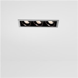 Modular Mini-Multiple Recessed Adjustable GU10 3x | Recessed spot
