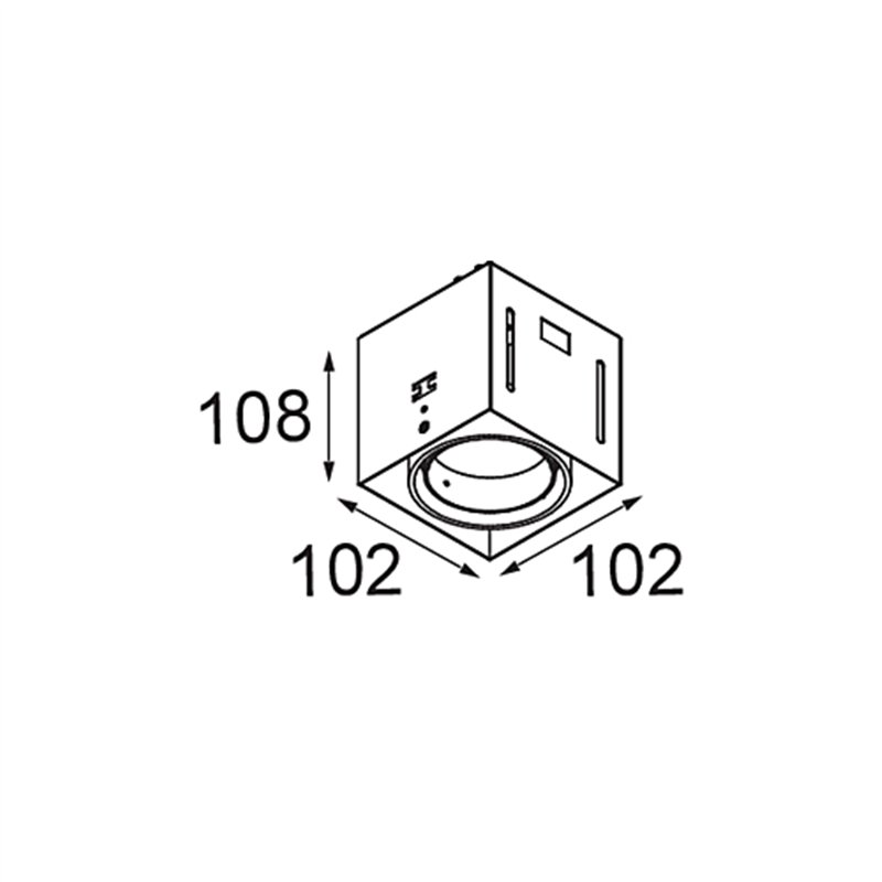 Modular Mini-Multiple Recessed Trimless Adjustable M-LED 1x DE | Recessed spot