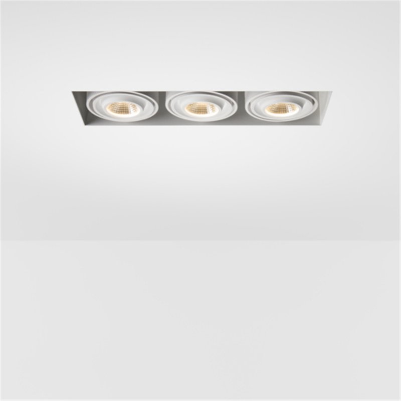 Modular Mini-Multiple Recessed Trimless Adjustable M-LED 3x DE | Einbauspot