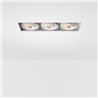 Modular Mini-Multiple Recessed Trimless Adjustable M-LED 3x DE | Recessed spot