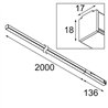 Modular Pista Linear Light Track 48V 2136 1x LED | Track lighting fixture