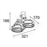 Modular Nomad Surface Adjustable 2x AR111 DE | Ceiling lamp / Wall lamp