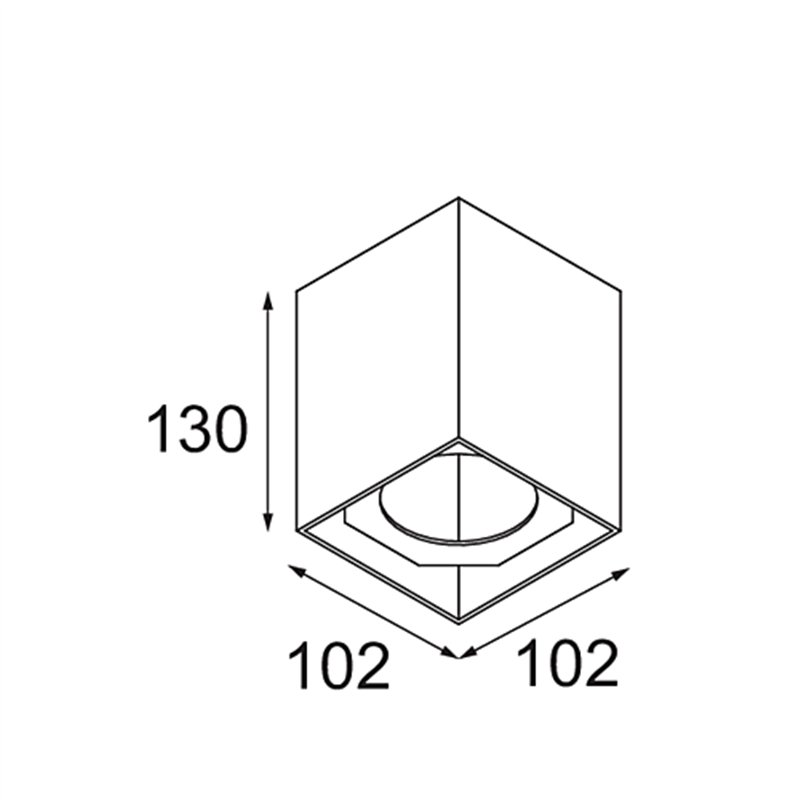 Modular Smart Box Surface 82 1x DI | Deckenlampe